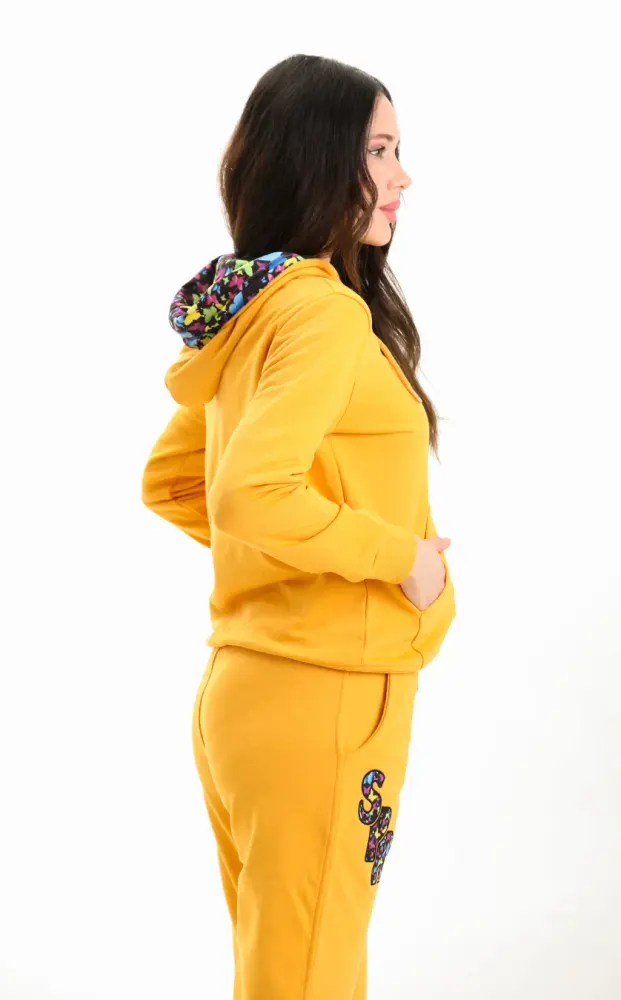 Safran 3 Iplik Şardonsuz Eşofman Takımı