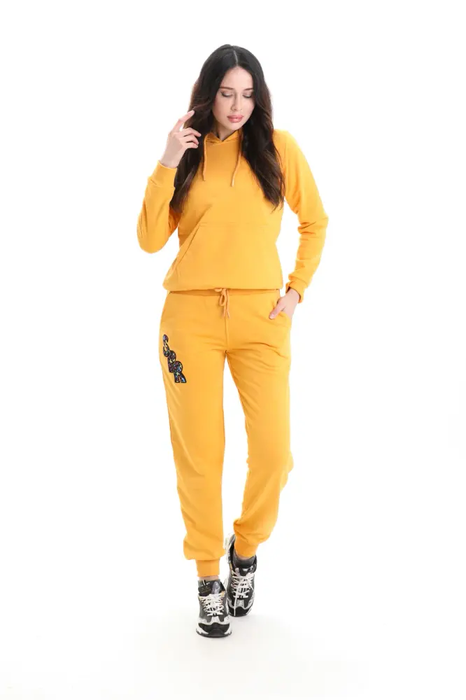 Safran 3 Iplik Şardonsuz Eşofman Takımı