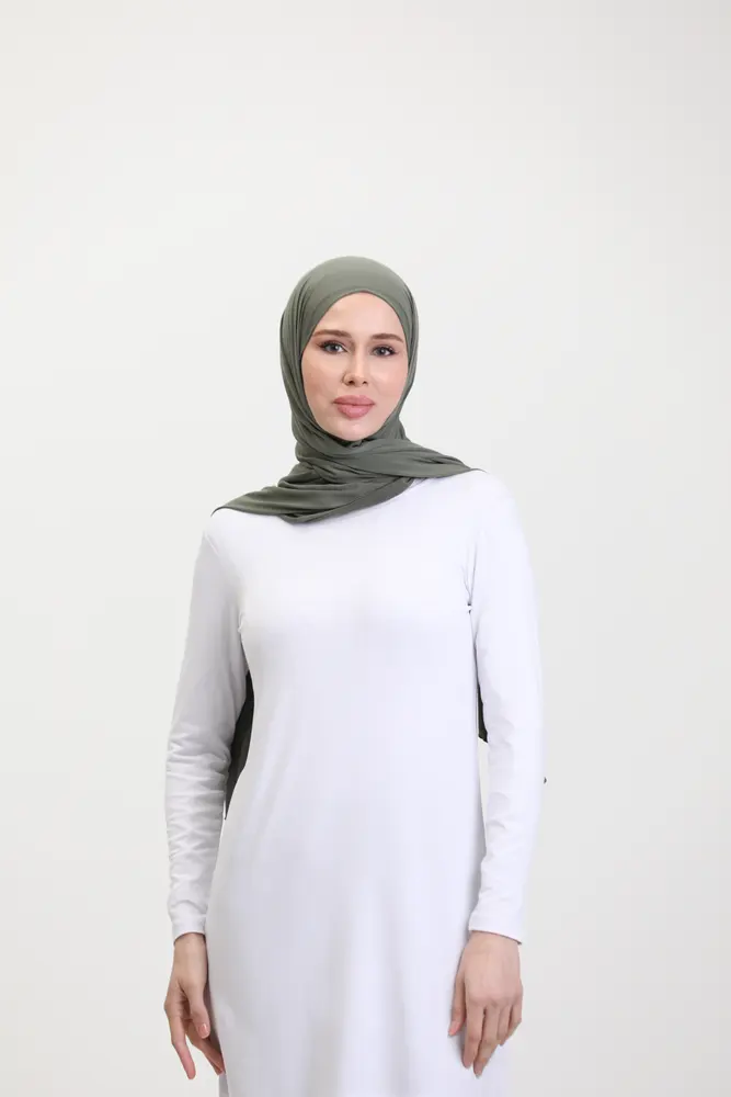 Beyaz Viskon Uzun Tunik