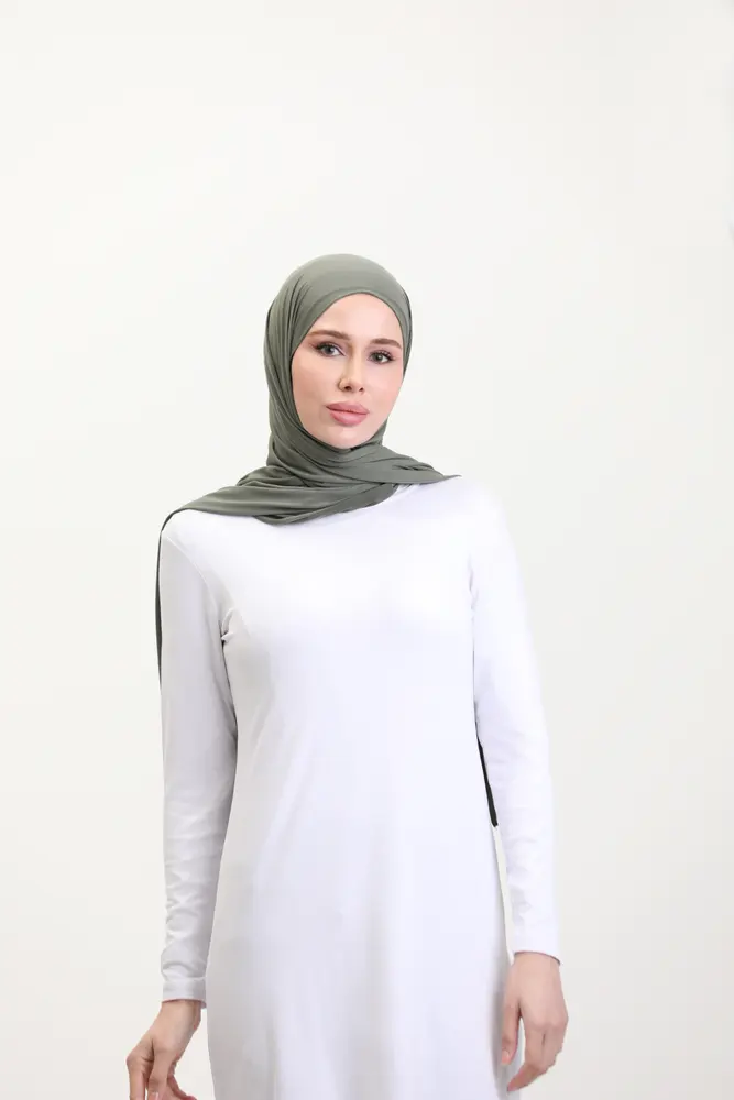 Beyaz Viskon Uzun Tunik