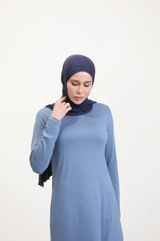 Indigo Viskon Uzun Tunik