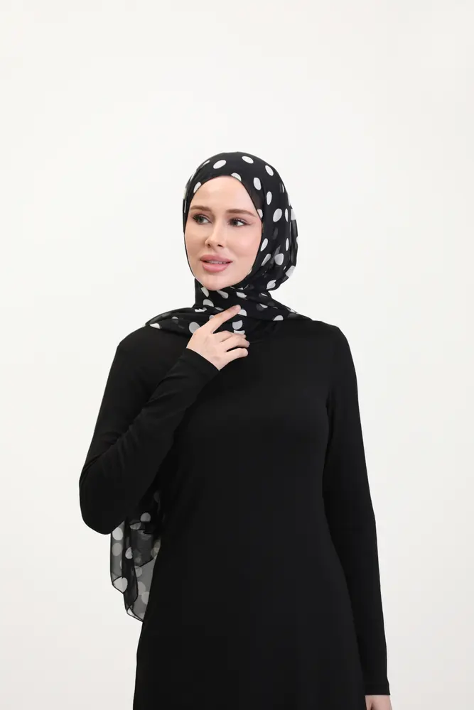 Siyah Viskon Uzun Tunik