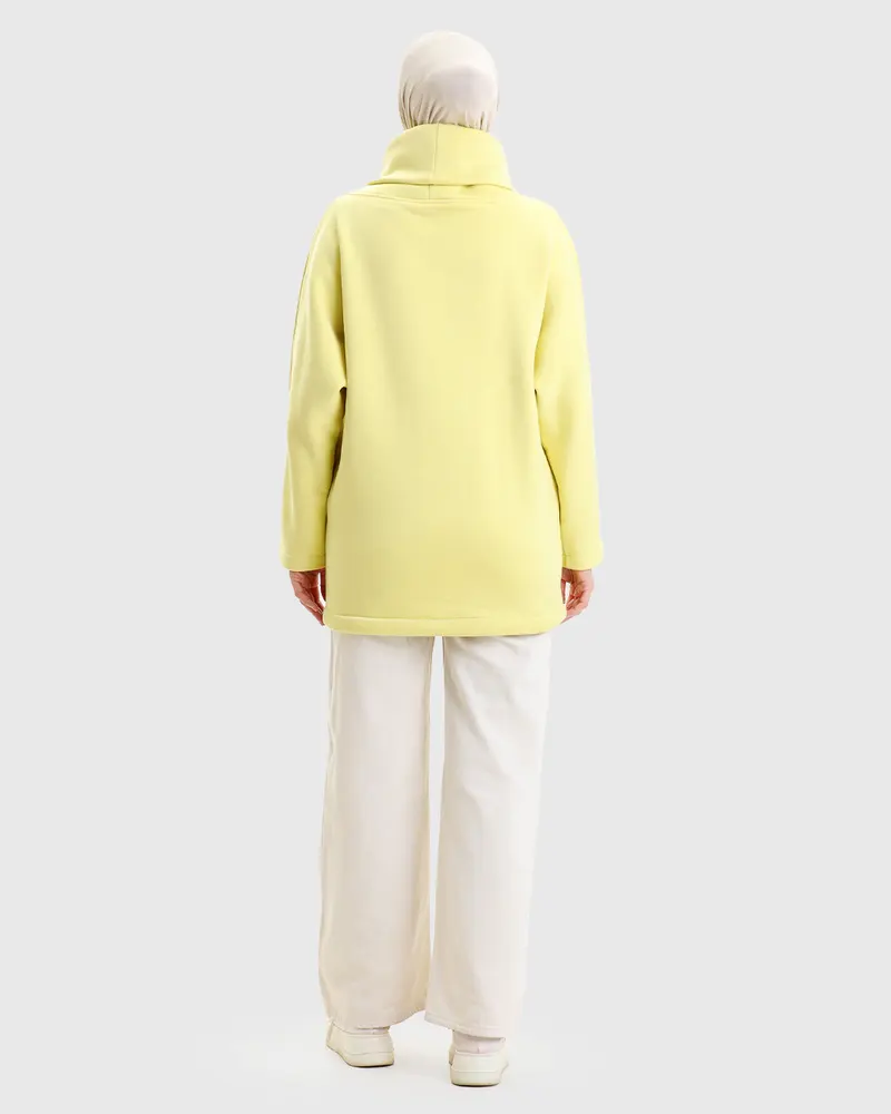 Oversize Boğazlı Sweat Tunik